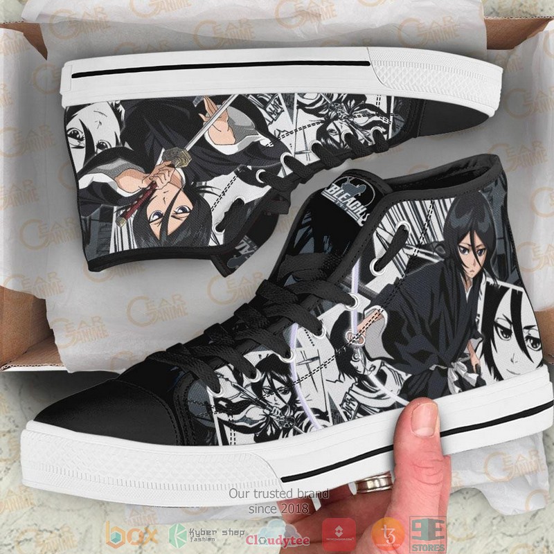 Rukia Kuchiki Bleach High Top Canvas Shoes 1