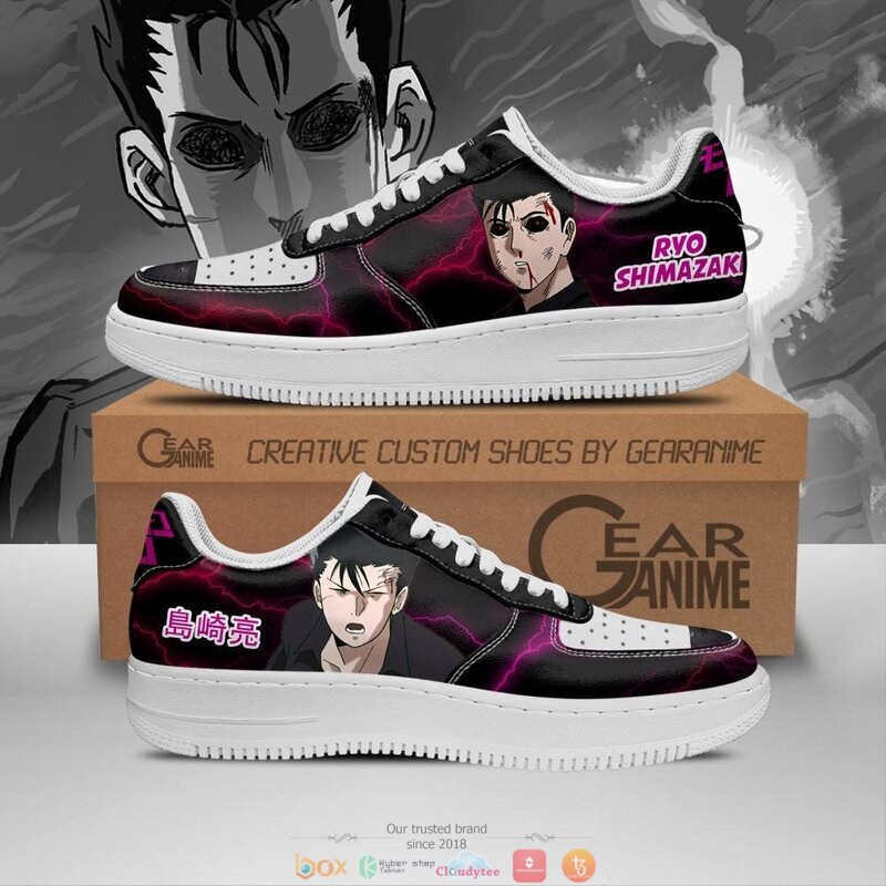 Ryo Shimazaki Mob Pyscho 100 Anime Nike Air Force Sneaker 1 Ryo Shimazaki Mob Pyscho 100 Anime Nike Air Force shoes