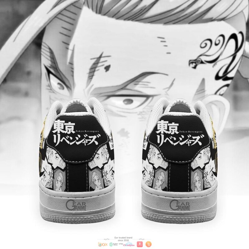 Ryuguji Ken Draken Anime Tokyo Revengers Nike Air Force Shoes 1 2 3