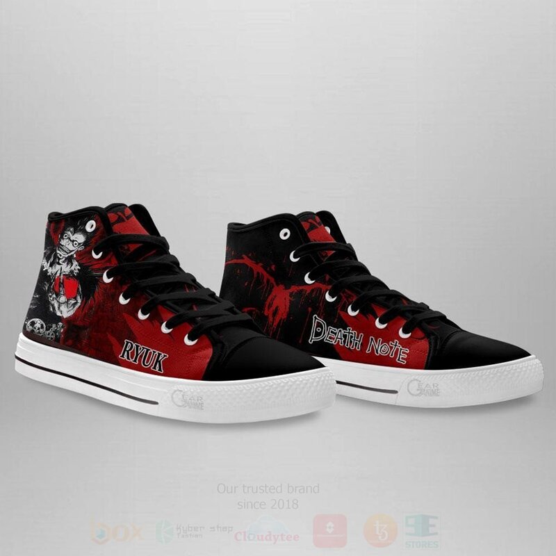 BEST Ryuk Custom Death Note Anime High Top Canvas Sneakers 4 Ryuk Custom Death Note Anime High Top Shoes 1 2 3