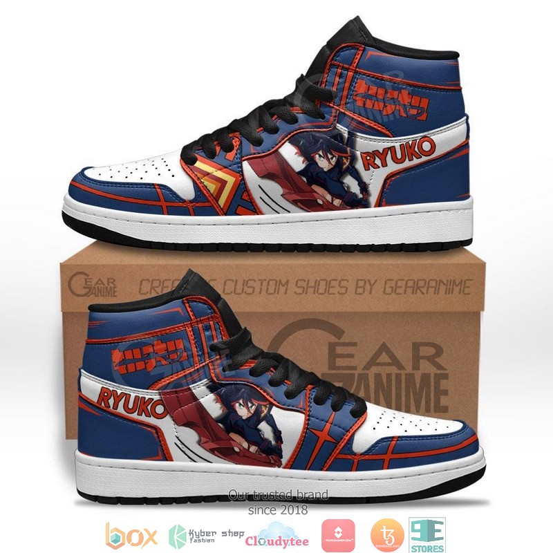 Ryuko Matoi Anime Kill La Kill Air Jordan High top shoes