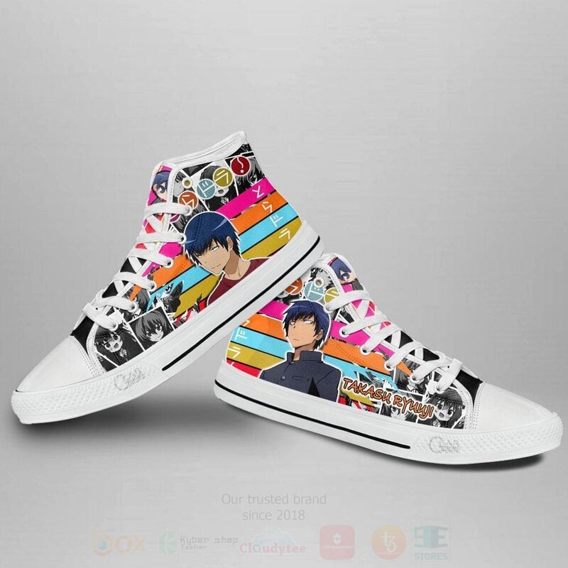 BEST Ryuuji Takasu Custom Anime Toradora High Top Canvas Sneakers 4 Ryuuji Takasu Custom Anime Toradora High Top Shoes 1 2 3