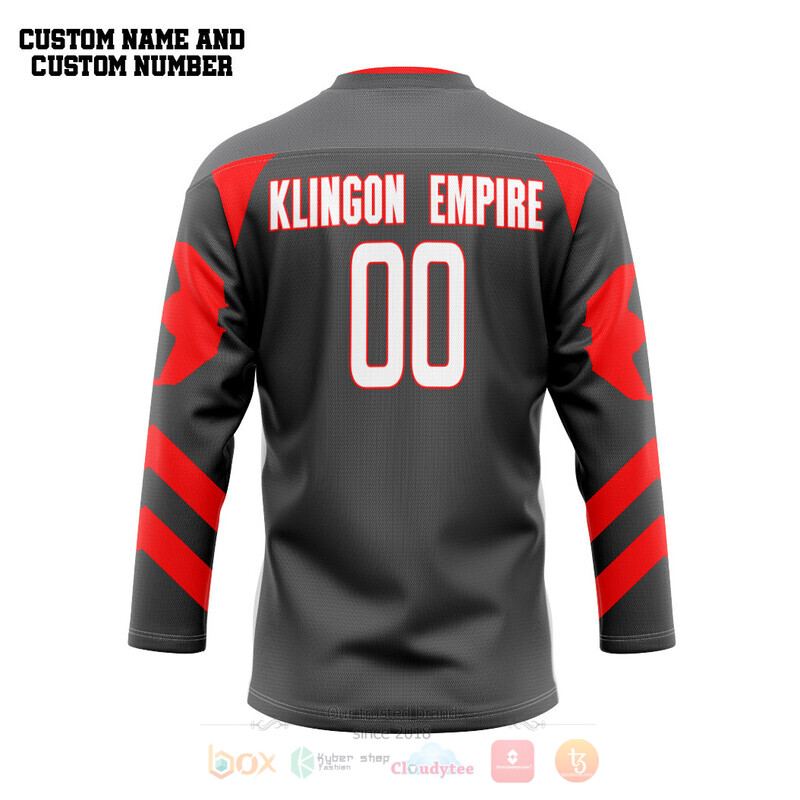 ST Klingon Empire Hockey Team Custom Hockey Jersey 2 ST Klingon Empire Hockey Team Custom Hockey Jersey 1