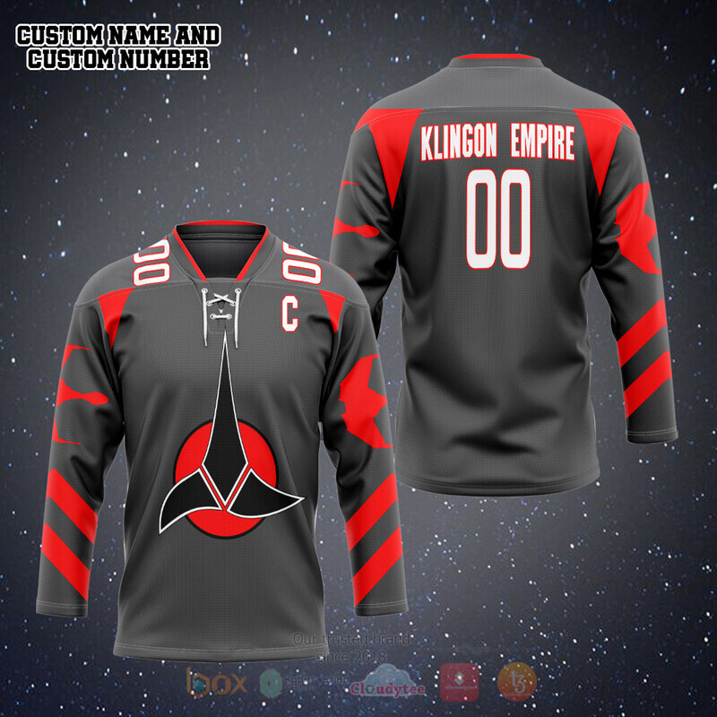 ST Klingon Empire Hockey Team Custom Hockey Jersey 4 ST Klingon Empire Hockey Team Custom Hockey Jersey 1 2 3