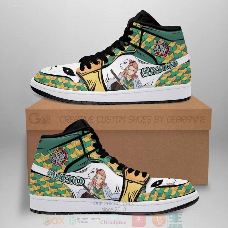 Sabito Anime Demon Slayer Air Jordan High Top Sneaker Shoes 9 Sabito Anime Demon Slayer Air Jordan High Top Shoes