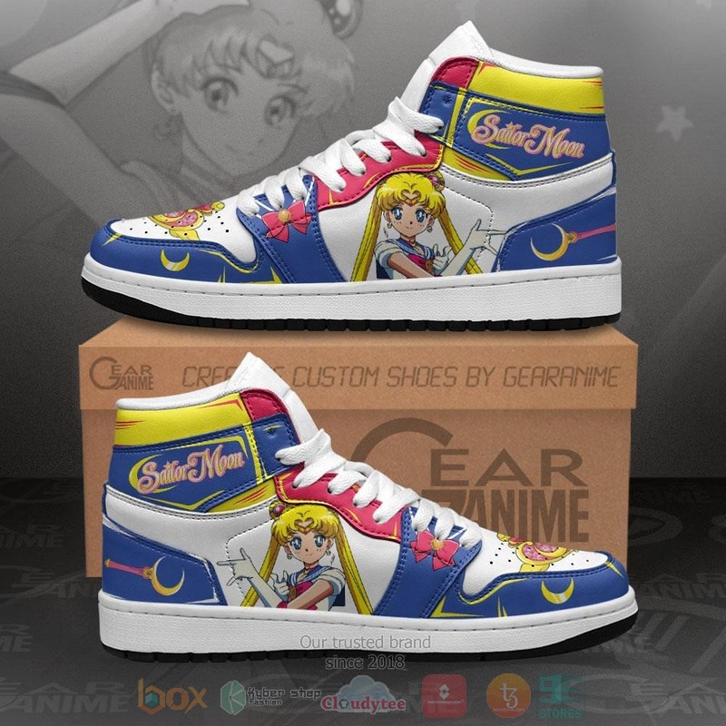 Sailor Anime Air Jordan high top shoes
