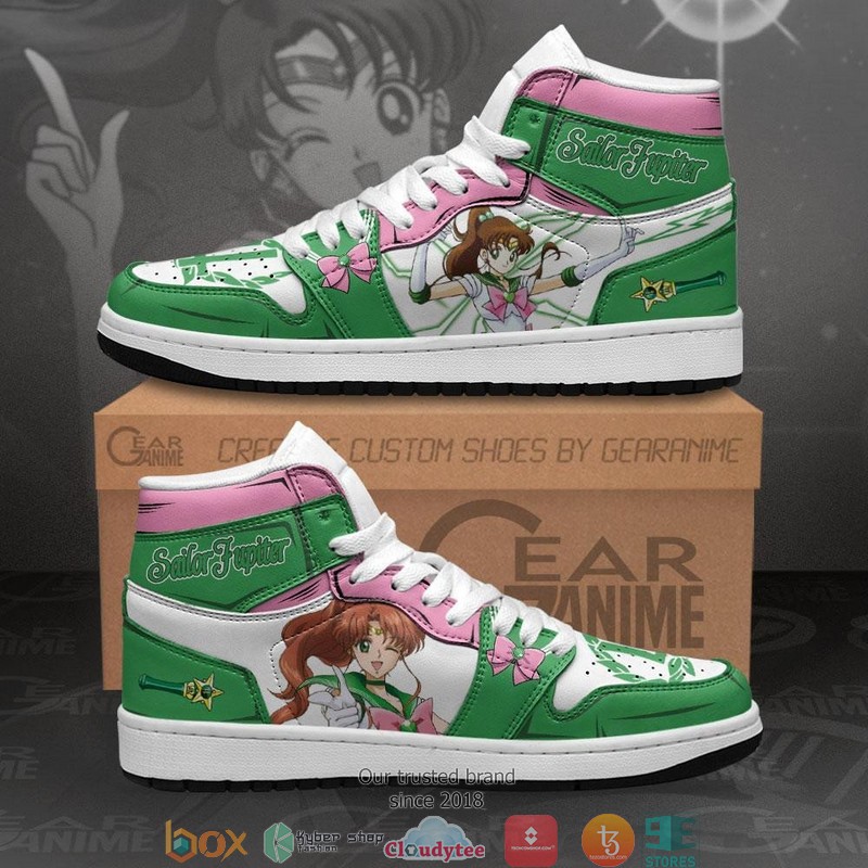 Sailor Jupiter Sailor Anime Air Jordan High top shoes