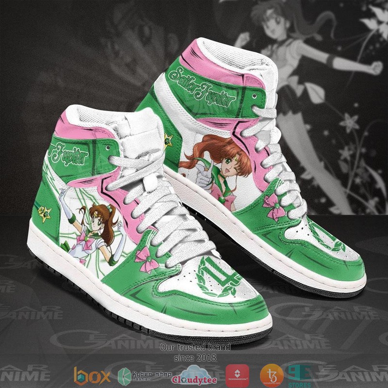 Sailor Jupiter Sailor Anime Air Jordan High top shoes 1