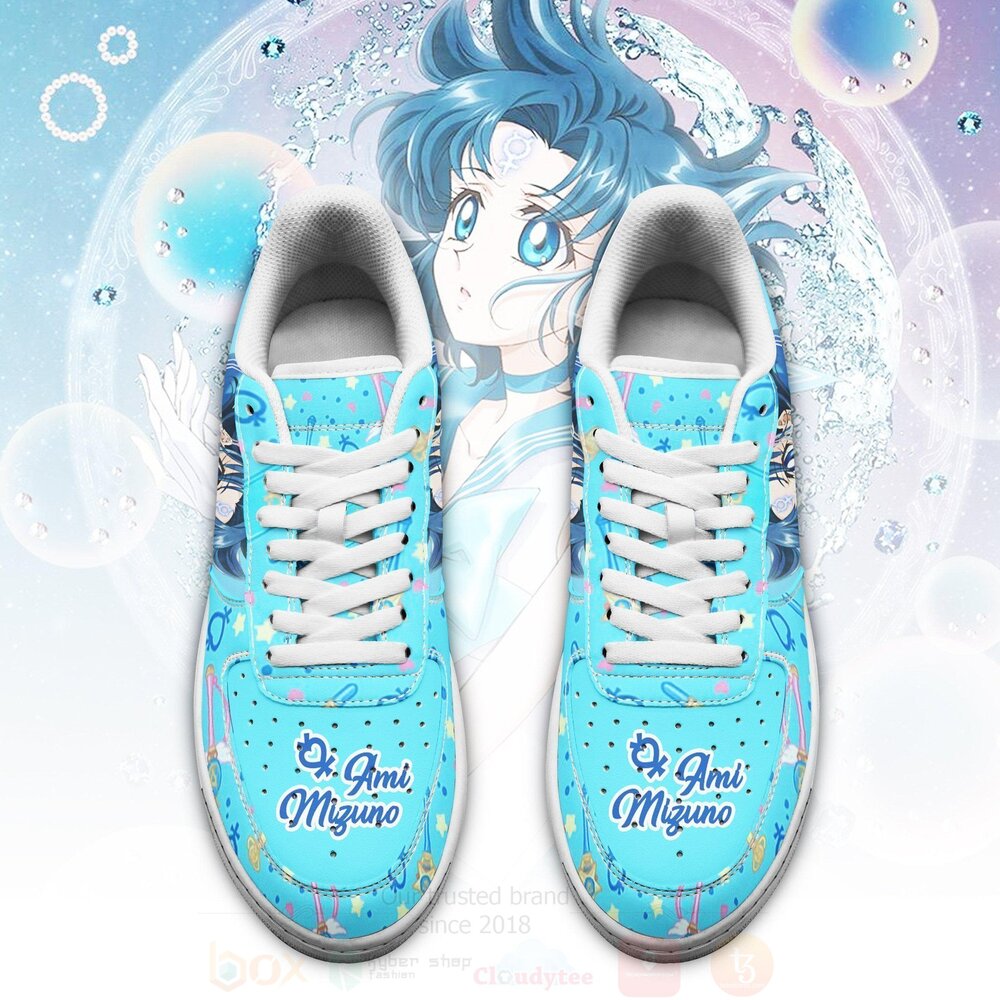 Sailor Mercury Custom Anime Sailor Moon NAF Shoes 1