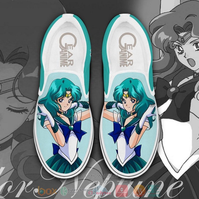 Sailor Neptune Anime Sailor Slip On Shoes