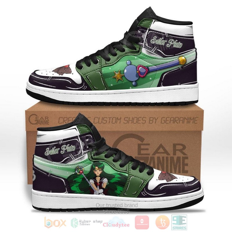 Sailor Pluto Sailor Anime Air Jordan high top shoes