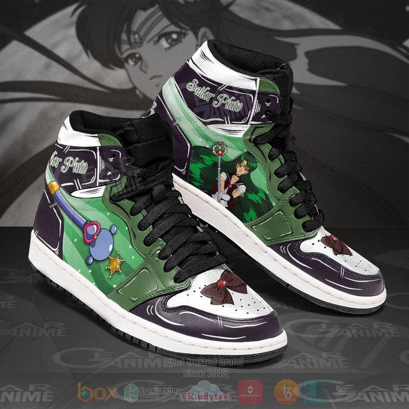 Sailor Pluto Sailor Anime Air Jordan high top shoes 1