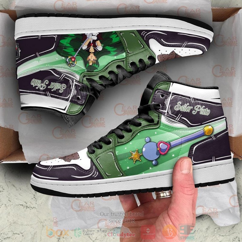 Sailor Pluto Sailor Anime Air Jordan high top shoes 1 2