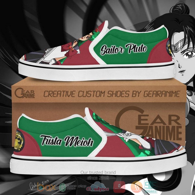 Sailor Pluto Sailor Anime Slip On Shoes 1
