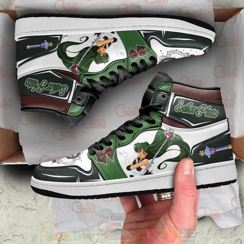 Sailor Pluto Sailor Moon Anime Air Jordan High Top Sneaker Shoes 4 Sailor Pluto Sailor Moon Anime Air Jordan High Top Shoes 1 2 3