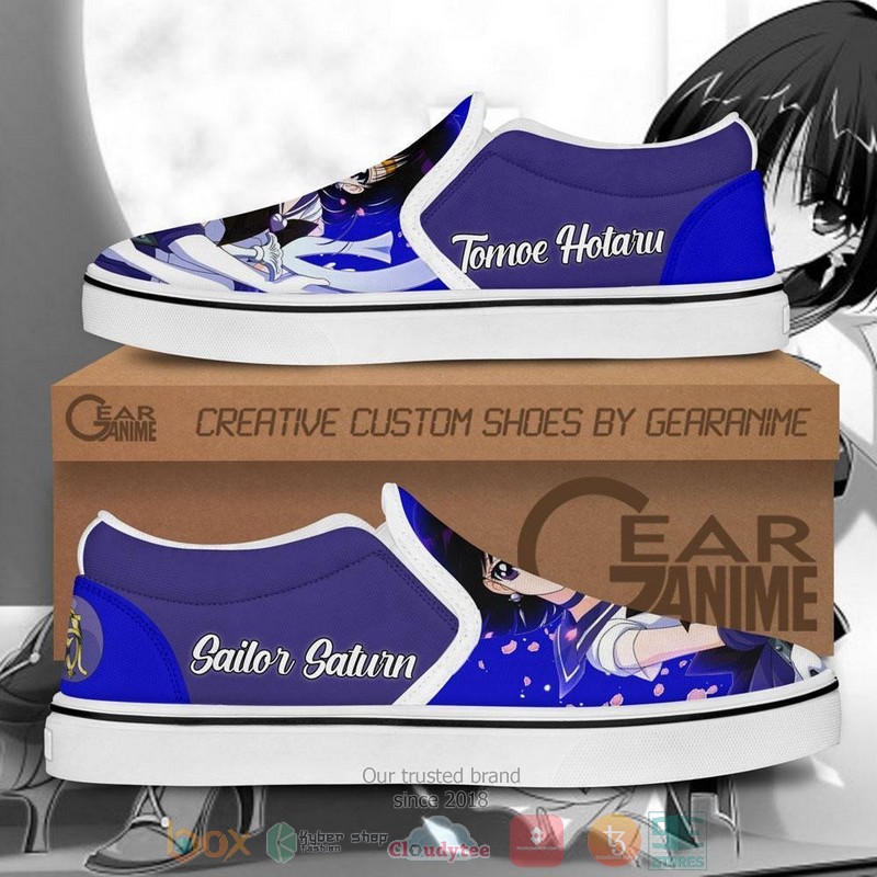 Sailor Saturn Anime Sailor Slip On Shoes 1