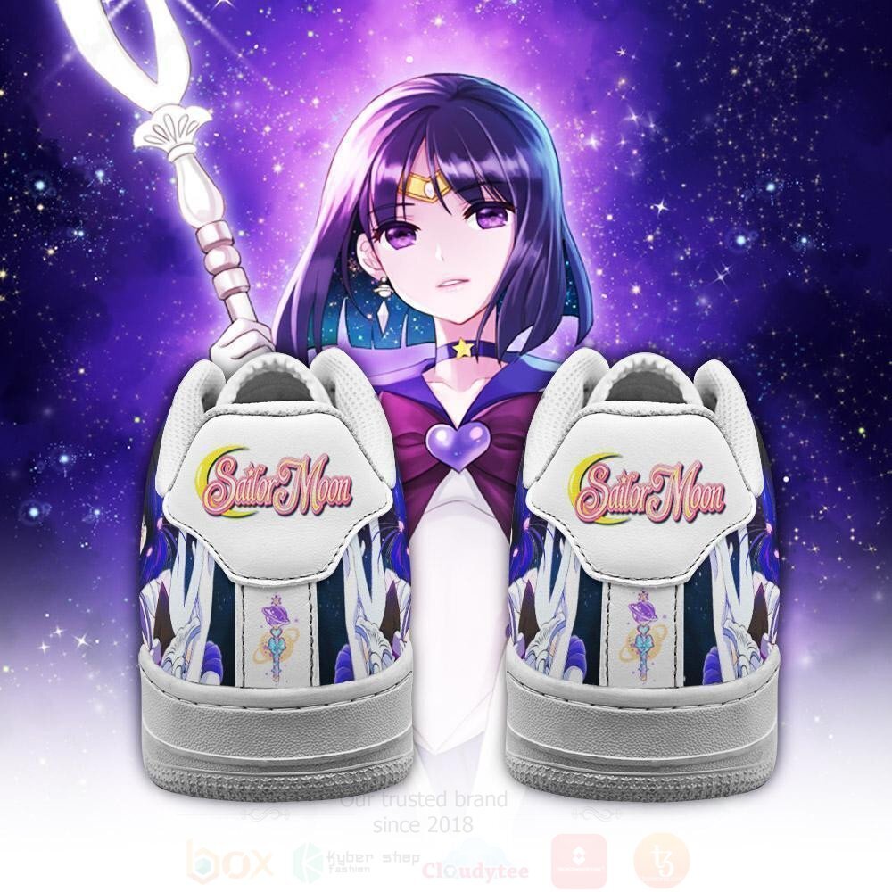 BEST Sailor Saturn Custom Anime Sailor Nike Air Force Shoes 3 Sailor Saturn Custom Anime Sailor NAF Shoes 1 2