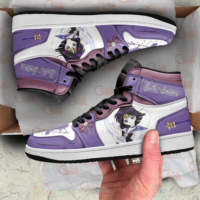 Sailor Saturn Sailor Anime Air Jordan High Top Shoes 1 2