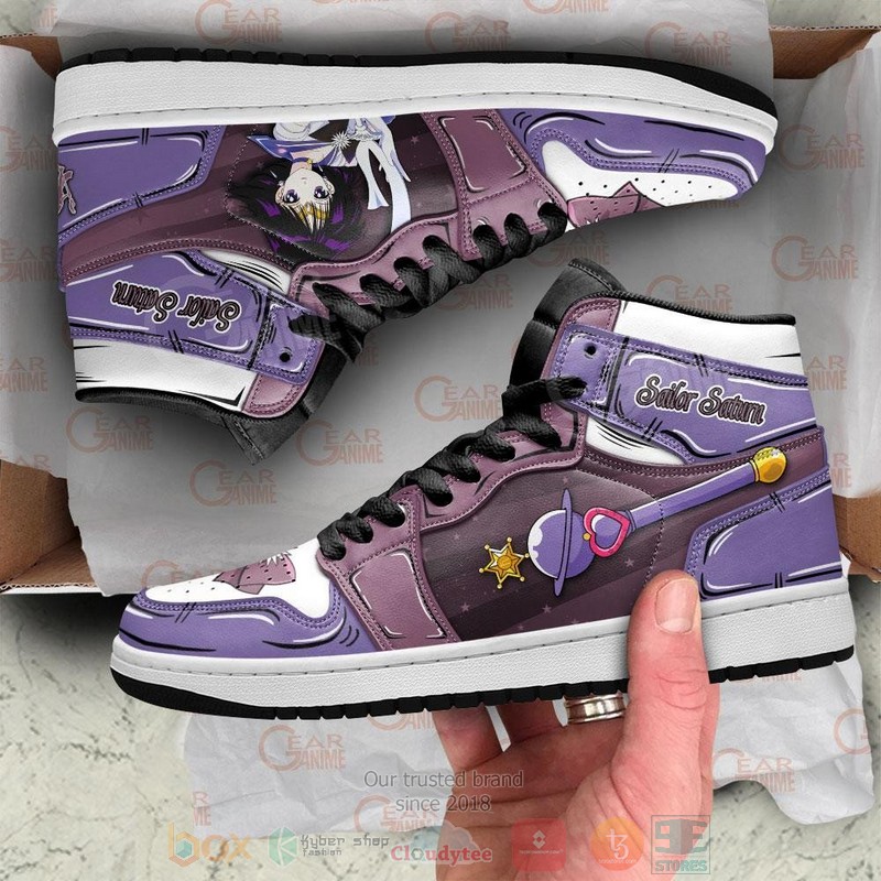 Sailor Saturn Sailor Anime Air Jordan high top shoes 1 2