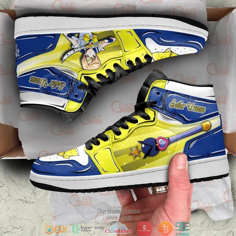 Sailor Uranus Sailor Anime Air Jordan High top shoes 4 Sailor Uranus Sailor Anime Air Jordan High top shoes 1 2 3