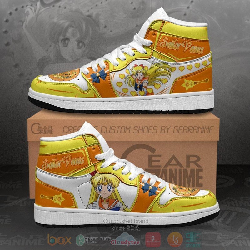 Sailor Venus Sailor Anime Air Jordan high top Sneaker Shoes 11 Sailor Venus Sailor Anime Air Jordan high top shoes