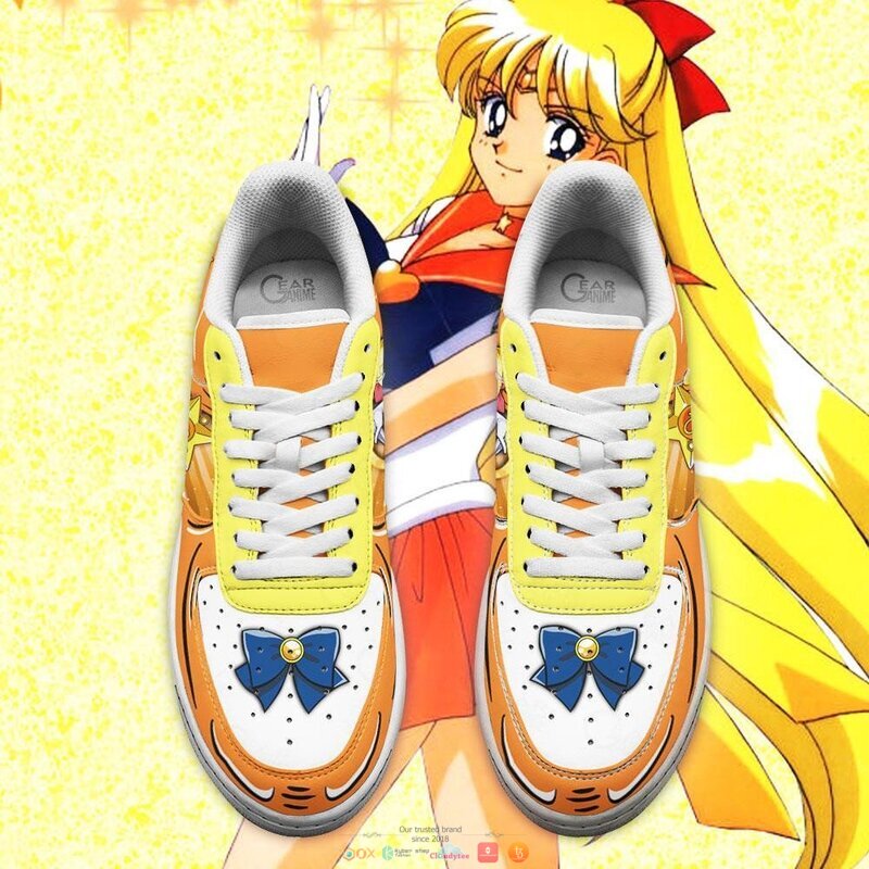 Sailor Venus Sailor Anime Nike Air Force Sneaker Shoes 4 Sailor Venus Sailor Anime Nike Air Force Shoes 1 2 3