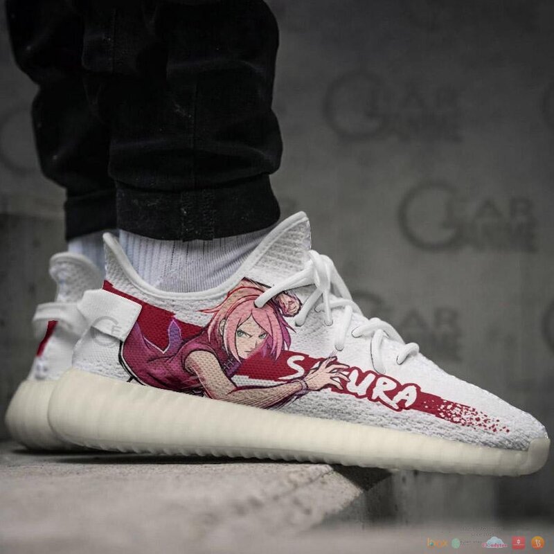 Sakura Haruno Anime yeezy shoes 3 Sakura Haruno Anime yeezy sneaker 1 2