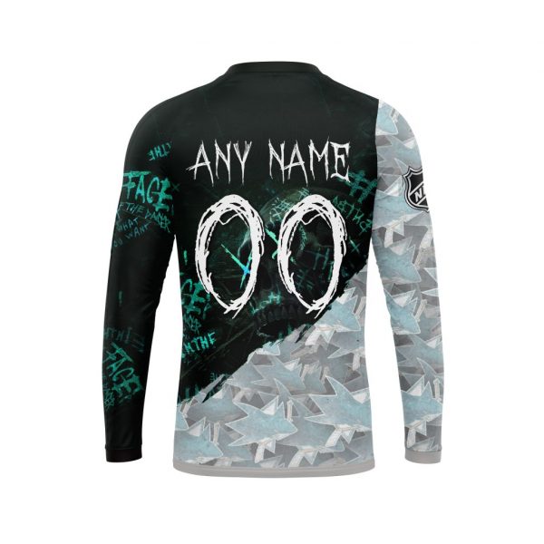 San Jose Sharks Personalized NHL Skull Style 3d shirt hoodie 1 2 3 4