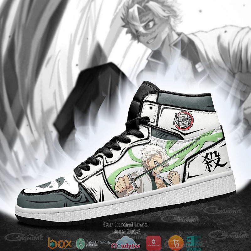 Sanemi Shinazugawa Demon Slayer Anime Air Jordan High top shoes 4 Sanemi Shinazugawa Demon Slayer Anime Air Jordan High top shoes 1 2 3