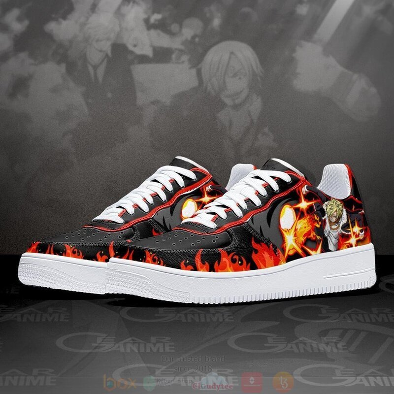 Sanji Black Leg Air Anime One Piece Nike Air Force Shoes 1