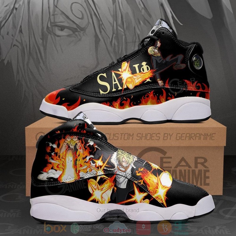 Sanji Diable Jambe Anime One Piece Air Jordan 13 Sneaker Shoes 8 Sanji Diable Jambe Anime One Piece Air Jordan 13 Shoes