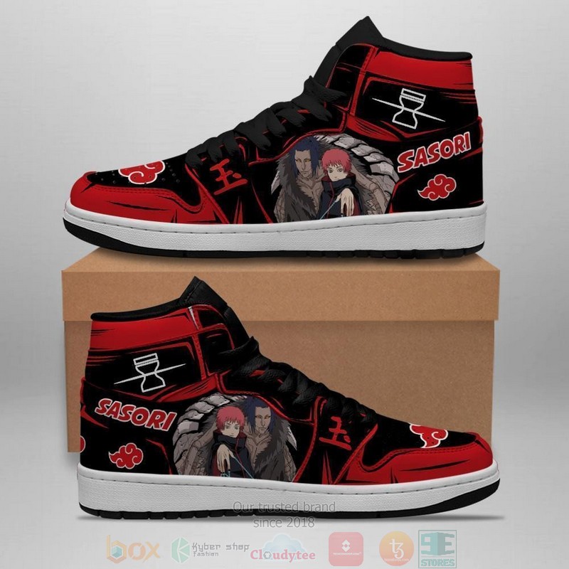 Sasori Skill Akatsuki Costume Anime Air Jordan High Top Sneaker Shoes 2 Sasori Skill Akatsuki Costume Anime Air Jordan High Top Shoes 1