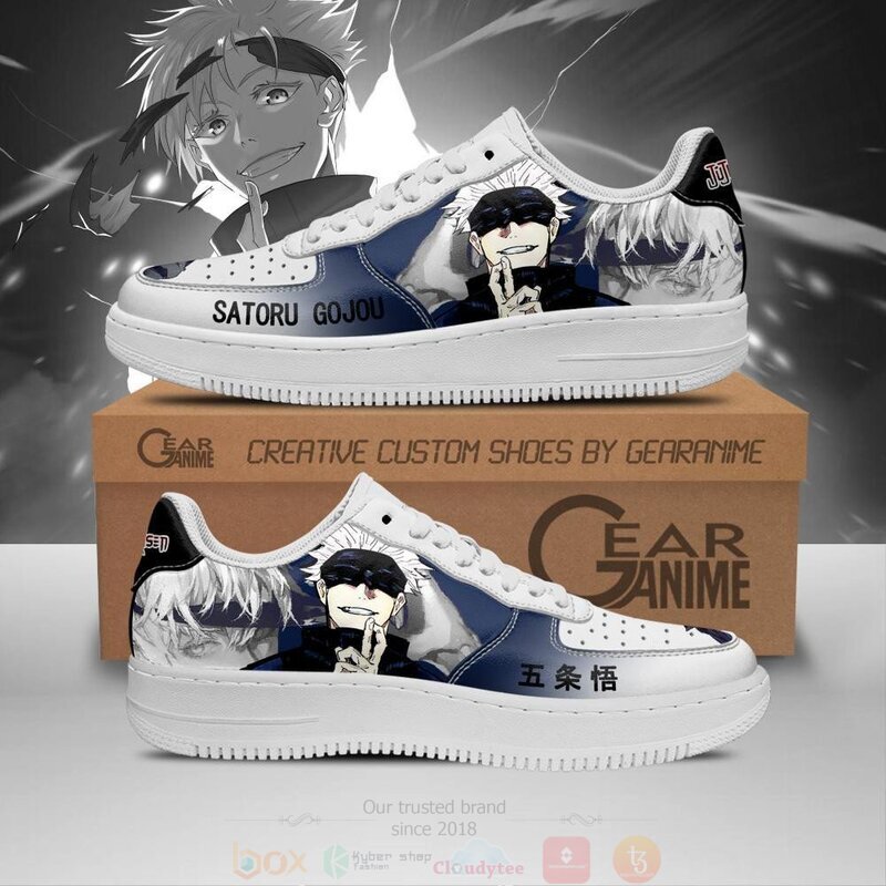 Satoru Gojou Jujutsu Kaisen Air Anime Nike Air Force Shoes