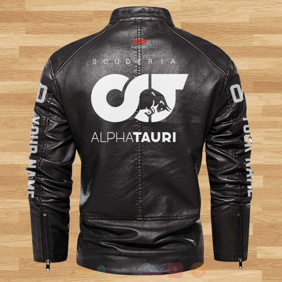 BEST Scuderia AlphaTauri Personalized Motor 2D Leather Jacket 3 Scuderia AlphaTauri Personalized Motor Leather Jacket 1 2