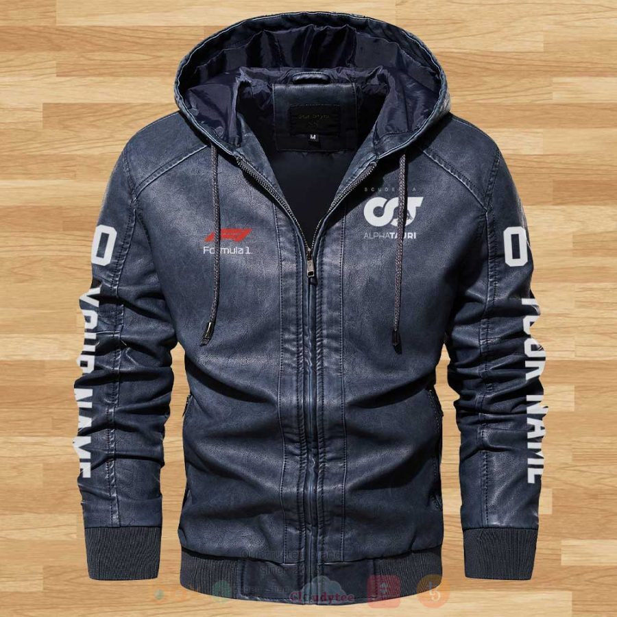 Scuderia AlphaTauri Ver3 Personalized Leather Jacket Hat 1 1