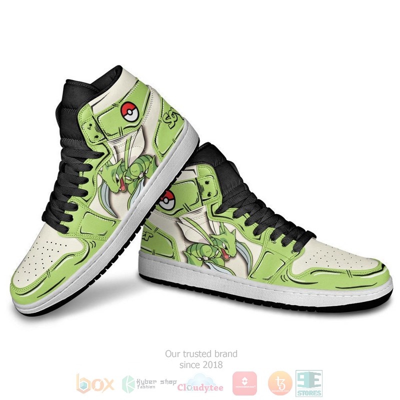 Scyther Pokemon Anime Air Jordan high top Sneaker Shoes 3 Scyther Pokemon Anime Air Jordan high top shoes 1 2