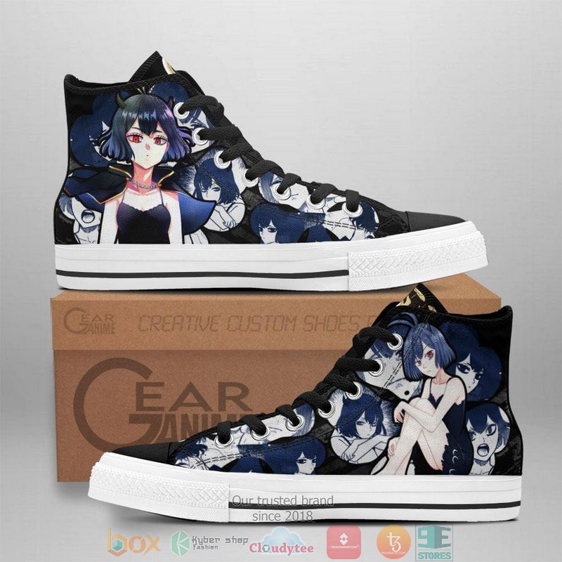 Secre Swallowtail Black Clover High Top Canvas Shoes