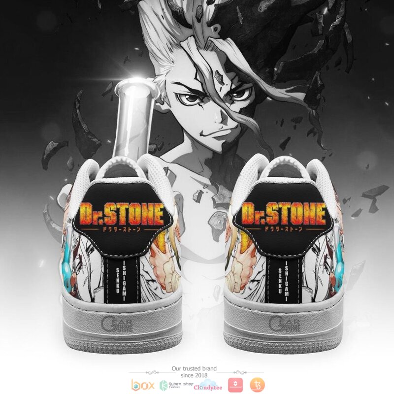 Senku Ishigami Dr Stone Anime Nike Air Force Sneaker 3 Senku Ishigami Dr Stone Anime Nike Air Force shoes 1 2