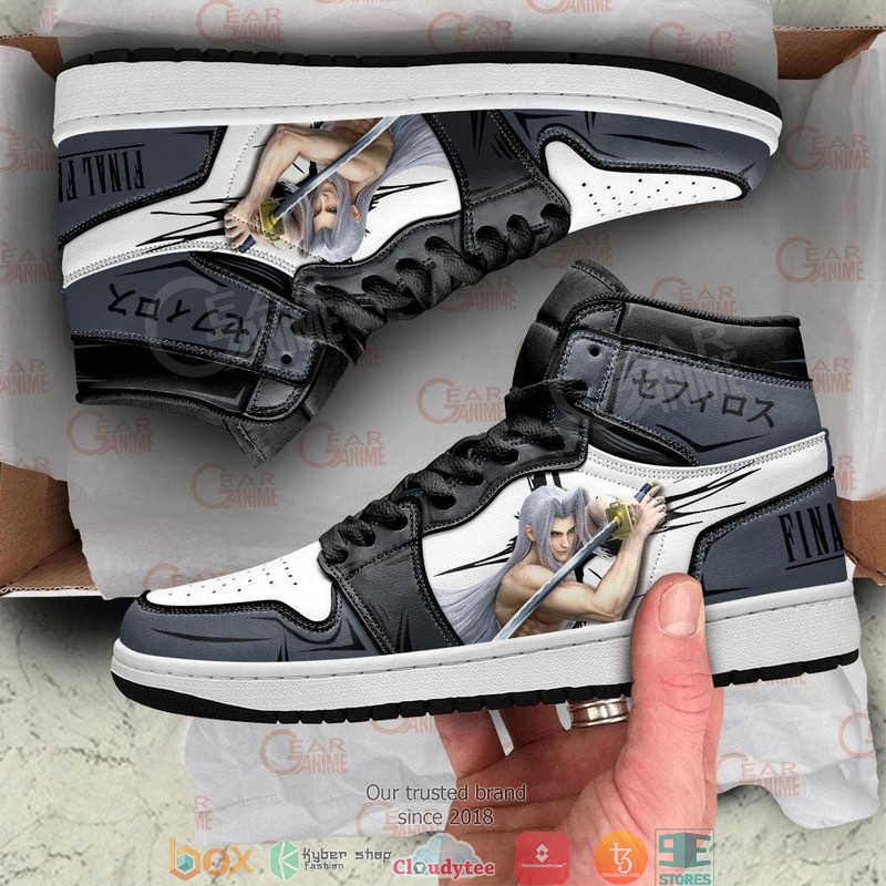 Sephiroth Final Fantasy Air Jordan High top shoes 4 Sephiroth Final Fantasy Air Jordan High top shoes 1 2 3