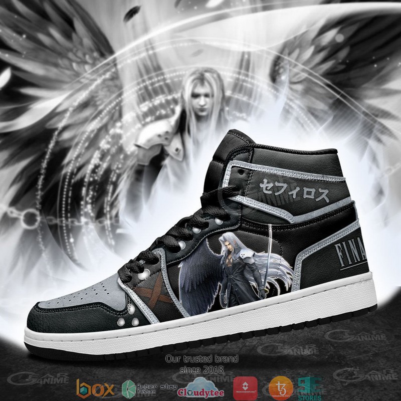Sephiroth Final Fantasy VII Air Jordan High top shoes 3 Sephiroth Final Fantasy VII Air Jordan High top shoes 1 2