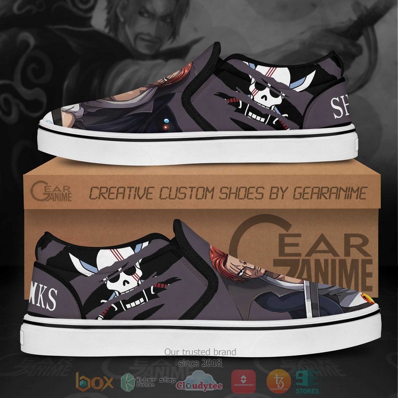 Shank Red Hair One Piece Anime Slip On Shoes 1