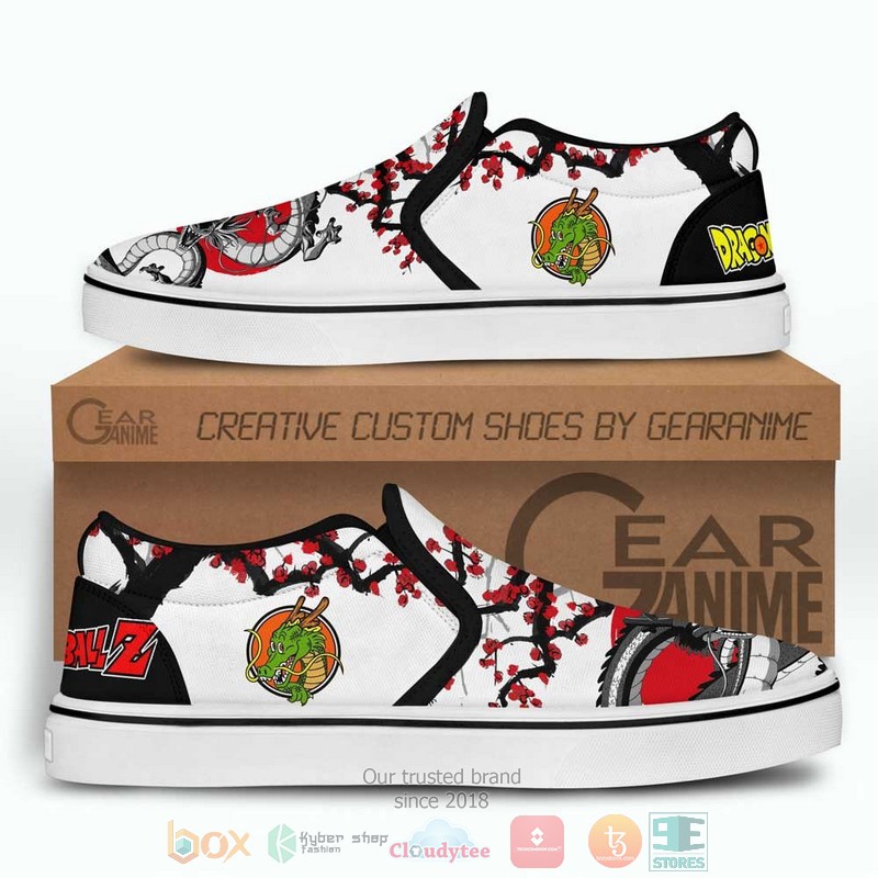 Shenron Japan Style Anime Dragon Ball Slip-On Sneaker Shoes 4 Shenron Japan Style Anime Dragon Ball Slip On Shoes 1 2 3