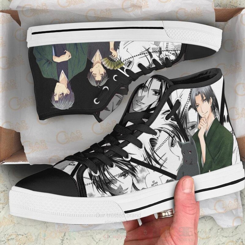 Shigure Sohma Custom Manga Anime Fruits Basket High Top Shoes 1