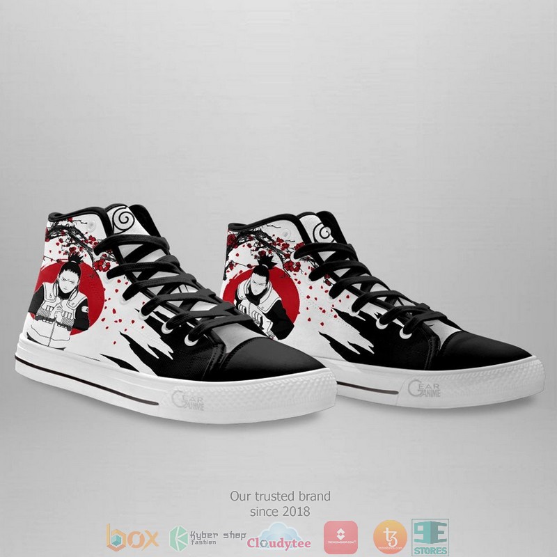 Shikamaru Nara NRT Japan Style High Top Canvas Shoes 3 Shikamaru Nara NRT Japan Style High Top Canvas Shoes 1 2