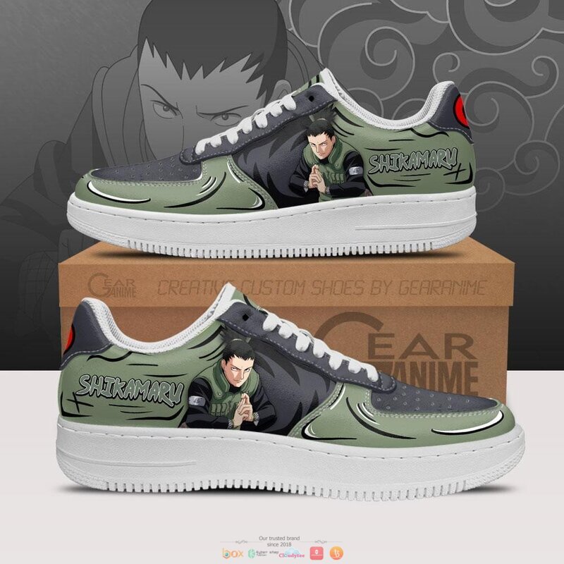 Shikamaru Naruto Anime Nike Air Force Shoes