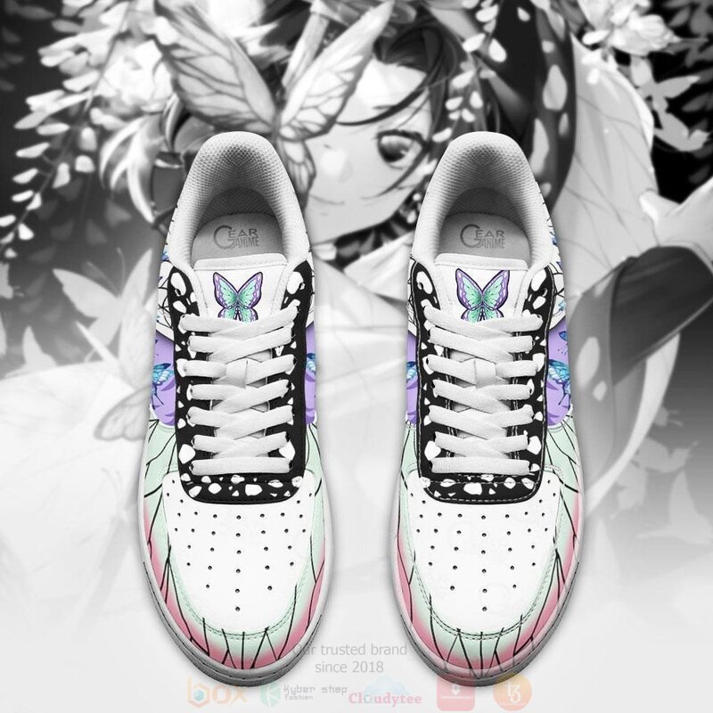 Shinobu Kocho Air Nichirin Sword Demon Slayer Anime Nike Air Force Shoes 4 Shinobu Kocho Air Nichirin Sword Demon Slayer Anime Nike Air Force Shoes 1 2 3