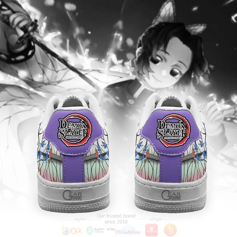 Shinobu Kocho Air Nichirin Sword Demon Slayer Anime Nike Air Force Shoes 5 Shinobu Kocho Air Nichirin Sword Demon Slayer Anime Nike Air Force Shoes 1 2 3 4