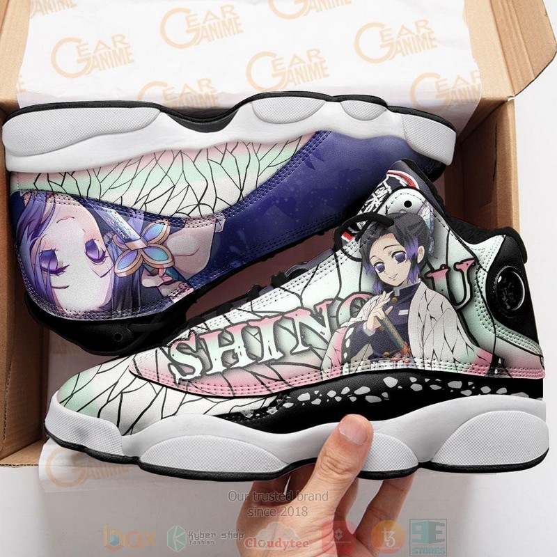 Shinobu Kocho Anime Demon Slayer Air Jordan 13 Sneaker Shoes 2 Shinobu Kocho Anime Demon Slayer Air Jordan 13 Shoes 1