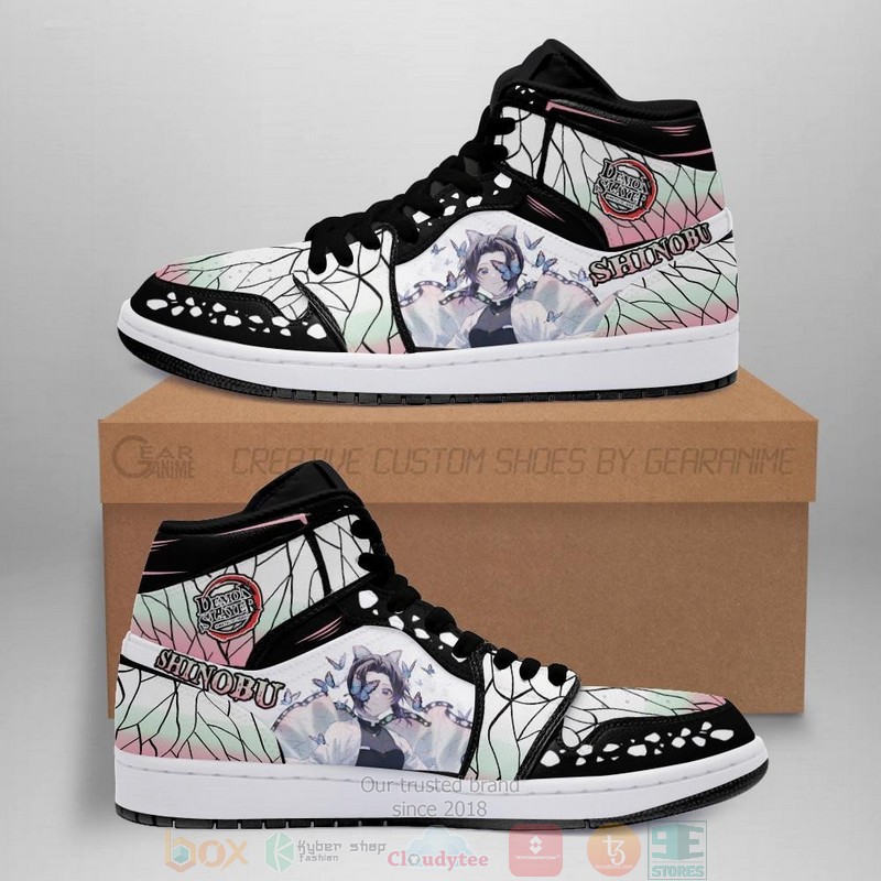 Shinobu Kocho Boots Demon Slayer Anime Air Jordan High Top Shoes