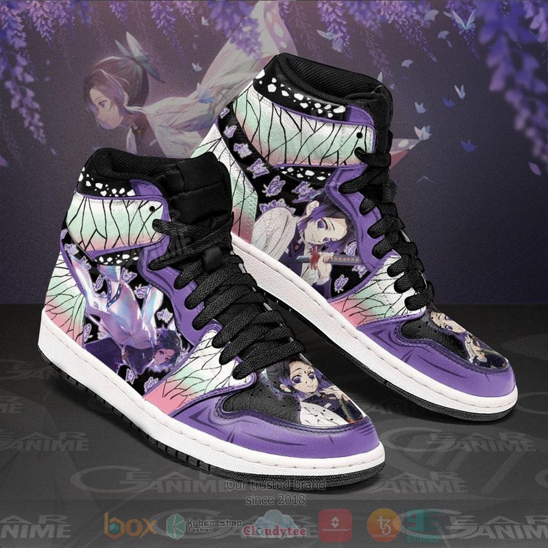 Shinobu Kocho Demon Slayer Anime Air Jordan high top Sneaker Shoes 2 Shinobu Kocho Demon Slayer Anime Air Jordan high top shoes 1